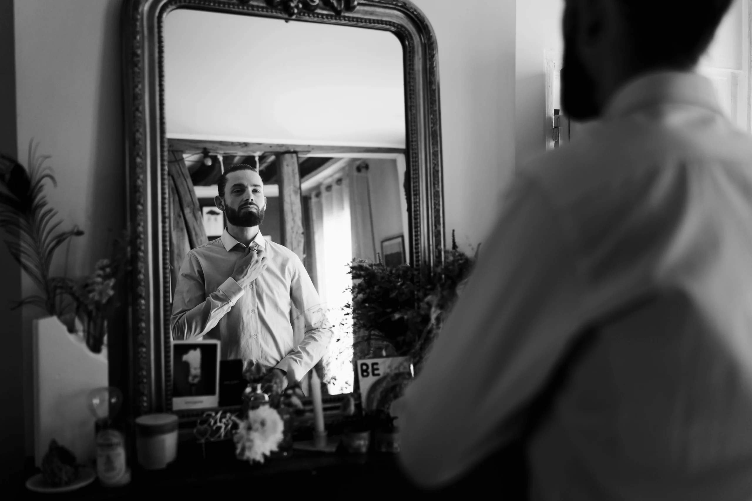 préparatifs des mariés avant un mariage civil à paris