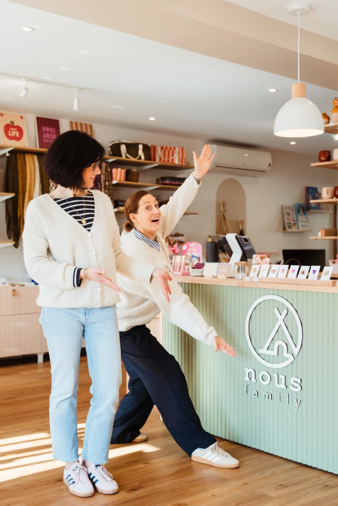 Portraits des gérantes du concept store NousFamily en seine et marne 