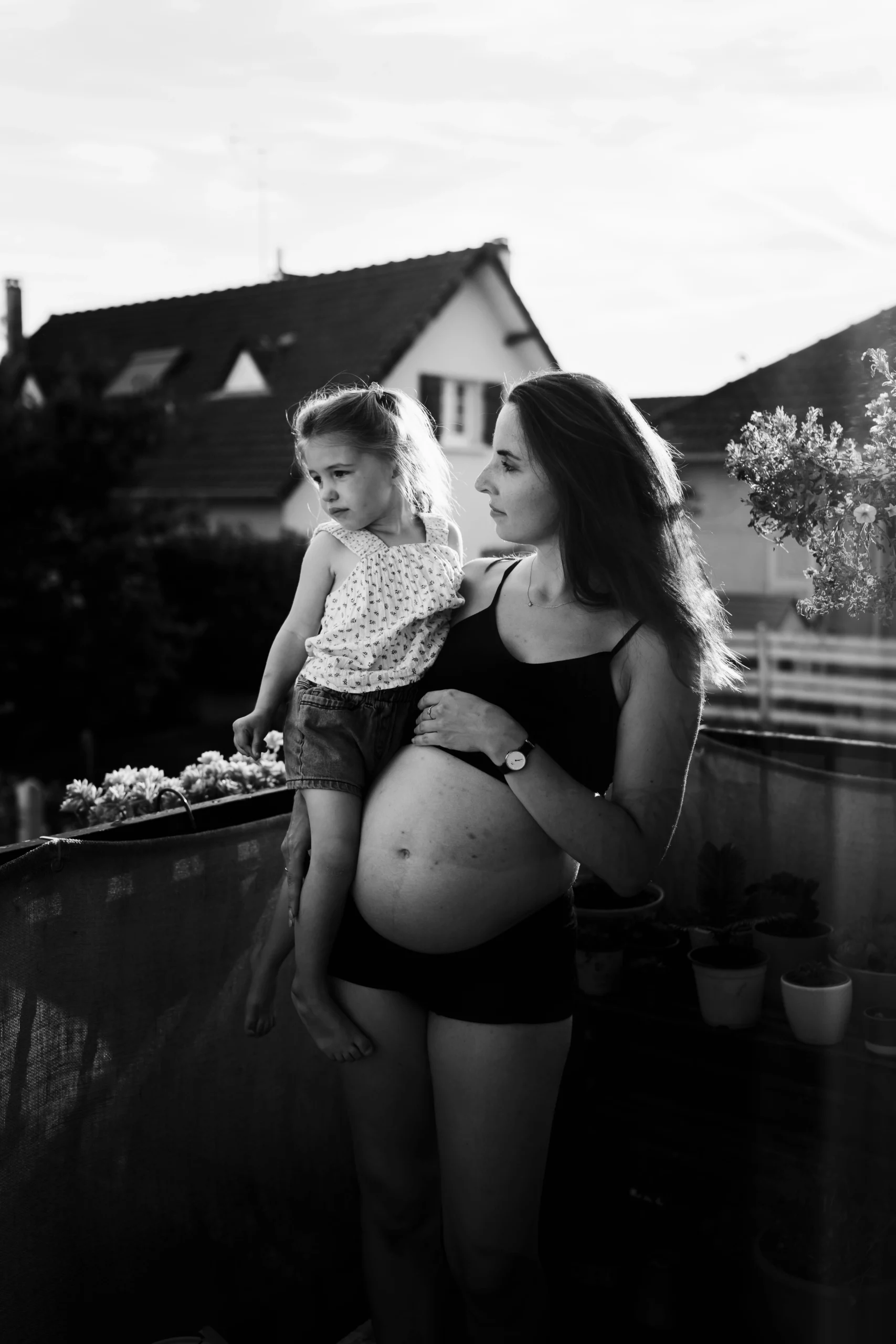 Séance photo grossesse mère/fille à Melun